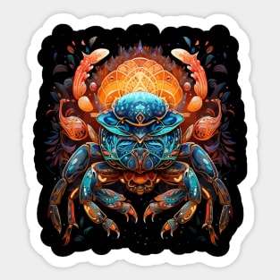 Crab Rainbow Sticker